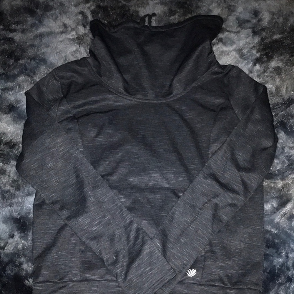 Dark Gray High-Neck Pullover